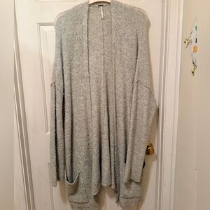 Free People Oversized Grey Cardigan
